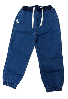Calça Azul Jeans Poliéster Menino Infantil Brandili