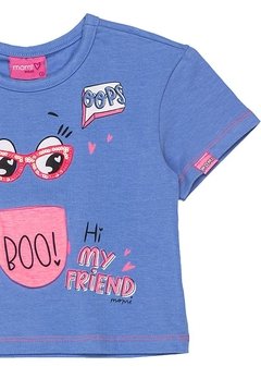 Blusa Infantil Azul Boo! Momi - comprar online
