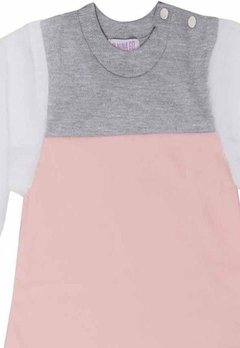 Vestido Infantil Rosa Manga Longa Nina Go - comprar online