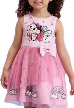 Vestido Infantil Rosa Monica Turma da Monica - comprar online