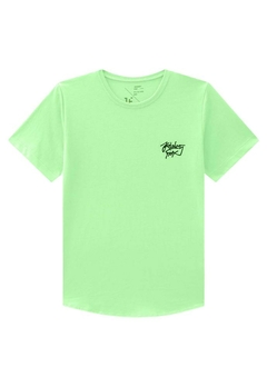 Camiseta Infantil Malha Verde Neon Johnny Fox