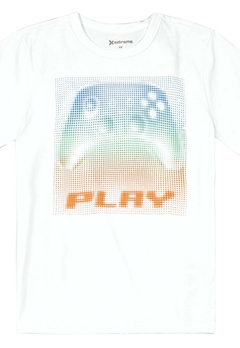 Camiseta Branca Controle Play Infantil Brandili - comprar online
