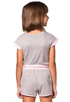 Conjunto Shorts Infantil Cinza Infanti na internet