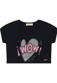 Blusa Infantil Preta WOW Vrasalon - comprar online