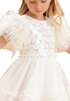 Vestido Infantil Festa Branco Petit Cherrie - comprar online