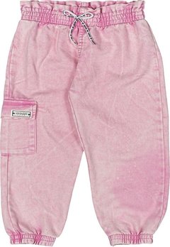 Calça Infantil Jeans Rosa Momi - comprar online