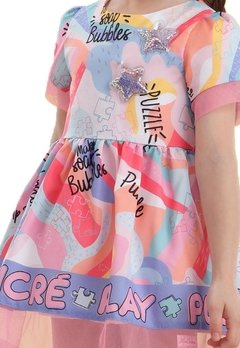 Vestido Infantul Tie Dye Bubbles Mon Sucre - comprar online