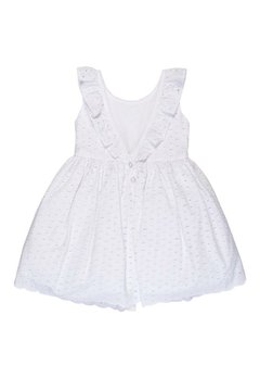 Vestido Bebê Laço Branco Anjos Baby. - comprar online