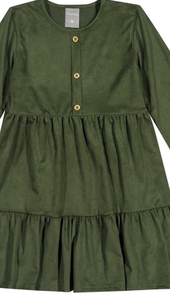 Vestido Lenço Suede Infantil Verde Colorittá - comprar online