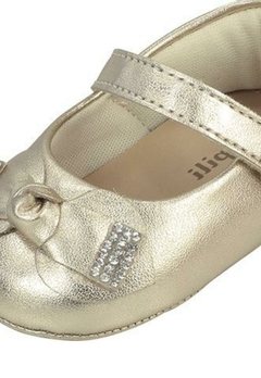 Sapato Dourado Laço Infantil Pampili - comprar online