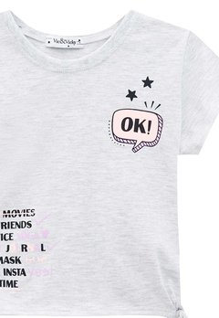 Blusa Infantil OK Mescla Vic&Vicky - comprar online