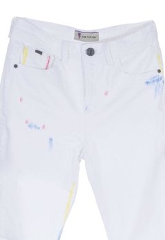 Calça Sarja Feminina Branco Mini Us - comprar online