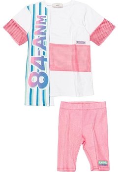 Conjunto Legging Infantil Rosa 84 ANM Animê