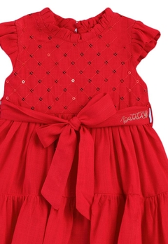 Vestido Bebê Festa Strass Vermelho Petit Cherie - comprar online