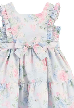 Vestido Floral Infantil Azul Petit Cherrie - comprar online