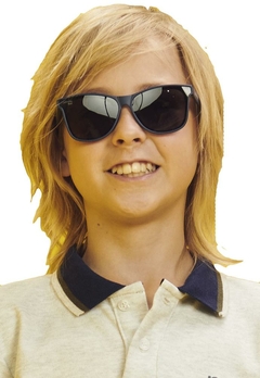 Óculos Sol Azul Arredondado Infantil Johnny Fox - comprar online