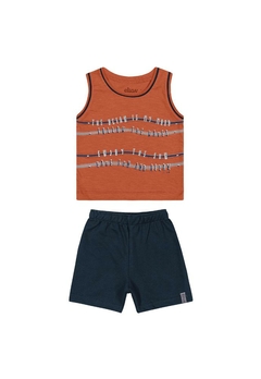 Conjunto Masculino Infantil Camiseta e Bermuda Elian - comprar online