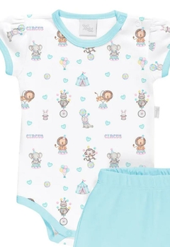 Conjunto Body Bebê Suedine Estampado Anjos Baby - comprar online