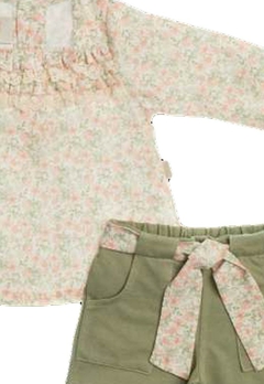Conjunto Shorts Blusa Estampa Infantil Anjos Baby - comprar online