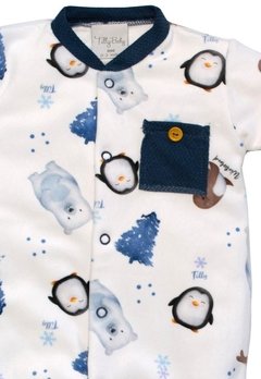 Macacão Infantil Branco Pinguim Tilly Baby - comprar online