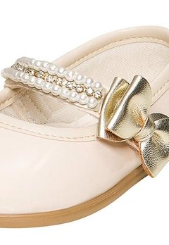 Sapato Infantil Menina Laço Bege Pimpolho - comprar online