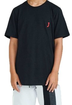 Camiseta Infantil Preta Johnny Fox na internet