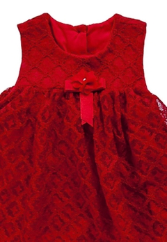 Macacão Curto Vestido Vermelho Beth Bebê - comprar online