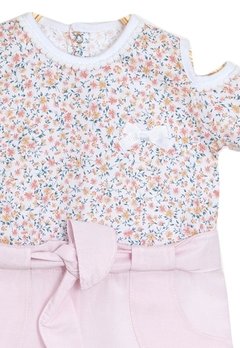 Macacão Bebê Estampado Floral Rosa Keko & Beka - comprar online