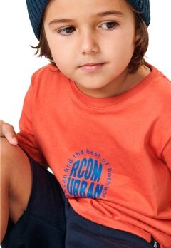 Camiseta Infantil Laranja Urban Ricoo