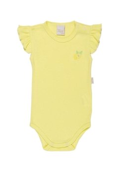 Conjunto Body Bebê Amarelo Anjos Baby