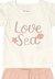 Conjunto Shorts Blusa Love Sea Infantil Brandili - comprar online