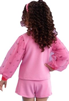 Conjunto Infantil Rosa Magali Turma Da Monica - comprar online