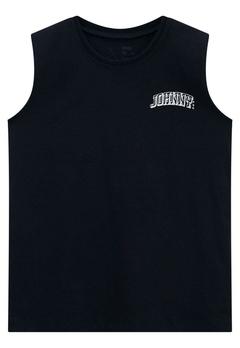 Camiseta Regata Preta Johnny Fox