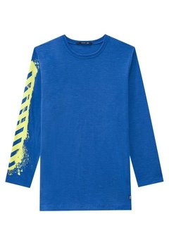 Camiseta ML Grafitti Manga Azul Johnny Fox