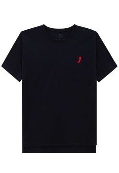Camiseta Infantil Preta Johnny Fox