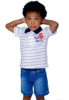 Conjunto Bermuda Infantil Jeans Passagem Secreta