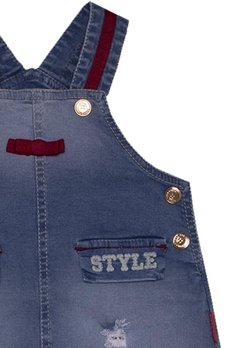 Macacão Curto Bebê Jeans Sonho Magico - comprar online