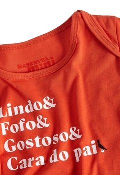 Body Bebê Estampado Laranja Reserva Mini - comprar online