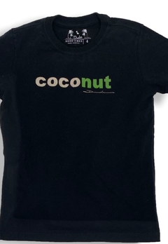 Camiseta Infantil Coconut Preta Dudes - comprar online