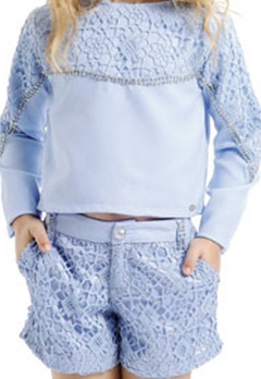 Conjunto Infantil Estampado Azul Petit Cherie - comprar online