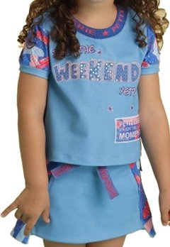Conjunto Infantil Azul Weekend Petit Cherie