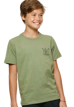 Camiseta Infantil Verde Adventure Banana Danger