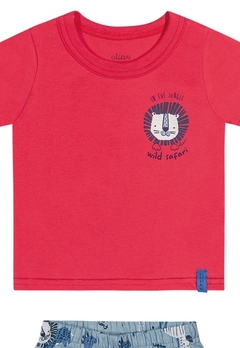 Conjunto Safari Camiseta Bermuda Infantil Elian - comprar online