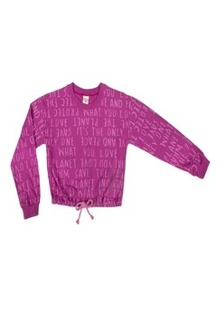 Blusa ML Infantil Rosa Have Fun