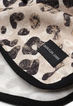 Saia Liso Midi Justo Can Elástico Estampado Calvin Klein na internet