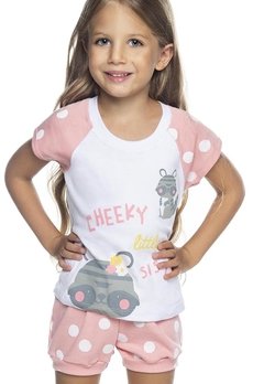 Pijama Infantil Estampado Rosa Have Fun