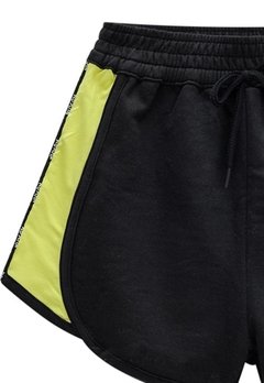 Shorts Boxer Moletinho Preto NUV.ON - comprar online