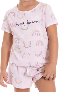 Conjunto Pijama Blusa Short Infantil Arco Iris TMX - comprar online