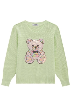 Blusa Moletom Verde Urso Colors Infantil Kukiê