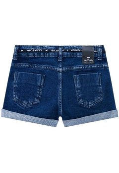 Shorts Jeans Escuro Infantil Vick&Vicky - comprar online